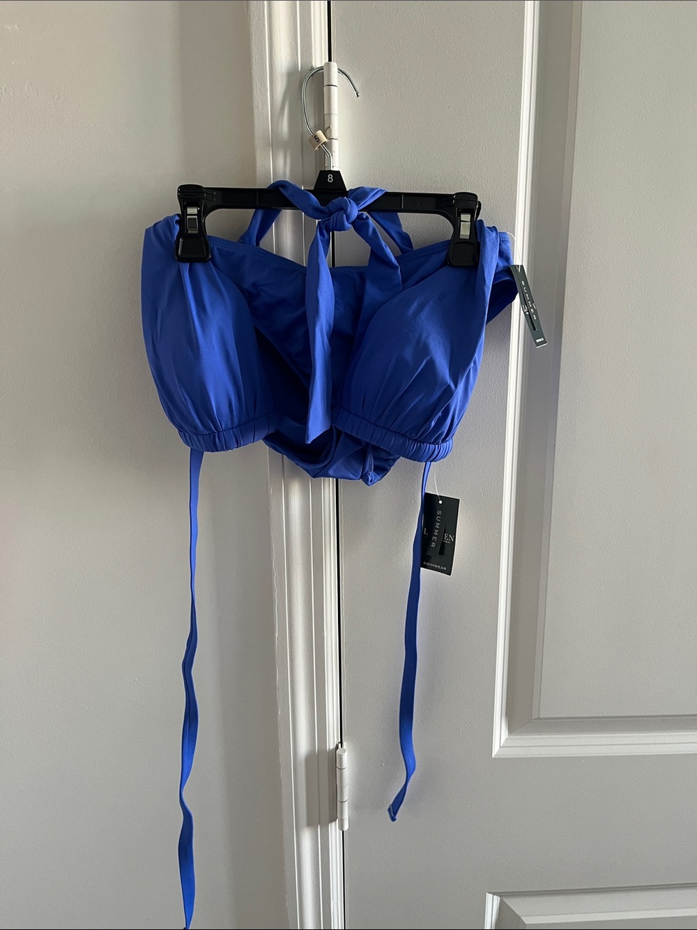 Lauren by Ralph Lauren Blue Halter Bikini Top and Bottom